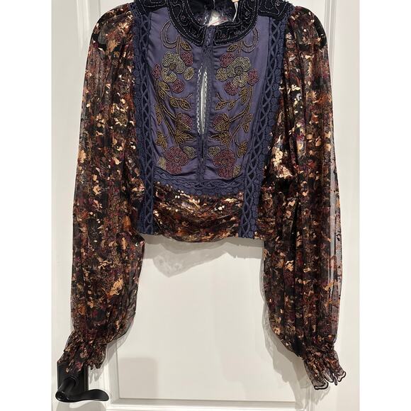 MSRP $198 NWT | Free People Camille Top Size S | SAME DAY SHIP or NEXT DAY - Picture 3 of 8